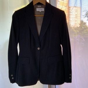 Women's Striped Calvin Klein Suit